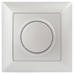 4-401-06  Светорегулятор Intro Solo 4-401-06 поворотный, 600Вт 230В, IP20, СУ, перламутр