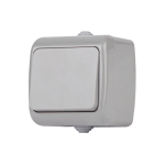 5-101-03  Выключатель Intro Atlantic 5-101-03 10А-250В, IP54, открытой установки, серый