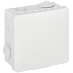 KOR-100-100-50-8g  Распаячная коробка ЭРА KOR-100-100-50-8g открытой установки серая 100х100х50мм с 