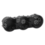 KUT-3-70-45  Коробка установочная ЭРА KUT-3-70-45 черная 3х местная 212х70х45мм для твердых стен сам