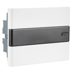 BOXF-12-p-f-t  Корпус пластиковый встраиваемый ЭРА TREND ЩРВ-П-12 IP40 прозрачная крышка белый