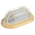 НБО 04-60-012  Светильник ЭРА НБО 04-60-012 Кантри дерево/стекло решетка IP54 E27 max 60Вт 232х140 о