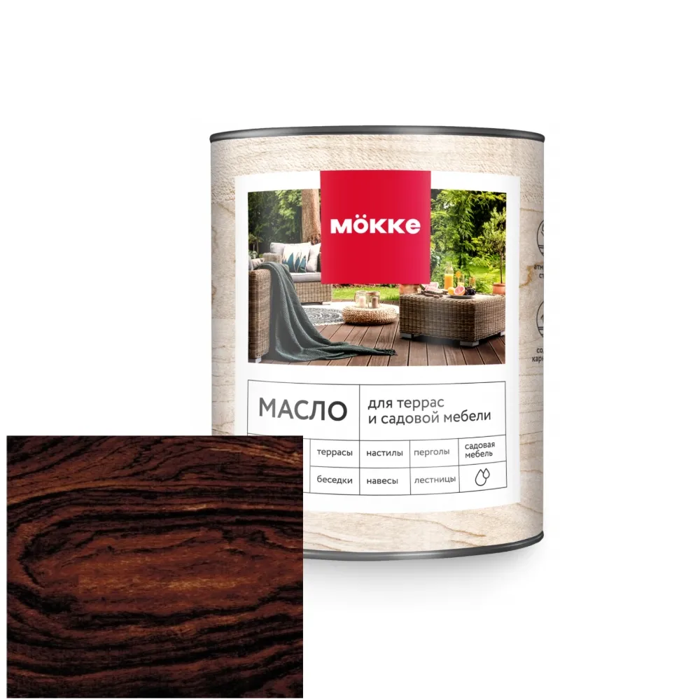Масло для террас MÖKKE (палисандр) 1,8 л