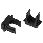 CLIP-20-B-MP  Крепеж-клипса ЭРА CLIP-20-B-MP для трубы прямой монтаж черная d20мм 100шт