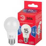 LED A60-15W-865-E27 R  Лампа светодиодная ЭРА RED LINE LED A60-15W-865-E27 R 15Вт груша холодный дне