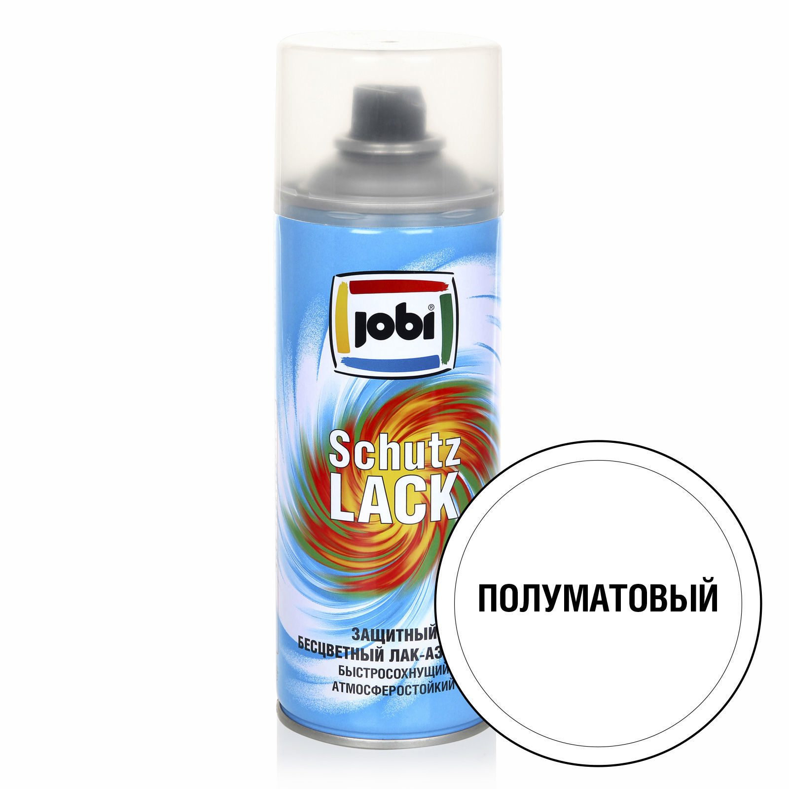 Прозрачный акриловый лак-аэрозоль JOBI Schutzlack Степень блеска: Полуматовый, Фасовка: 520 мл
