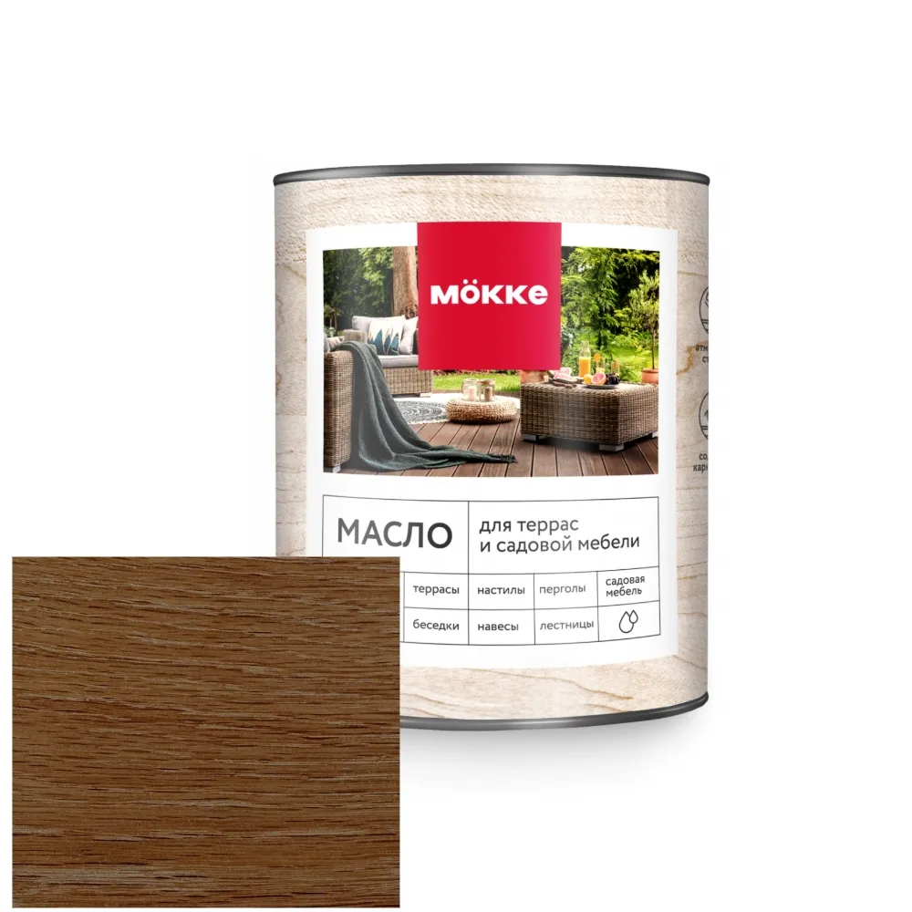 Масло для террас MÖKKE (дуб) 1,8 л