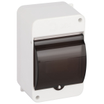 kmpn1.4t  Корпус пластиковый навесной ЭРА SIMPLE КМПн 1/4 IP30 прозрачная крышка белый