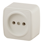 3-201-02  Розетка Intro Polo 3-201-02 2P 16А-250В IP20 ОУ слоновая кость