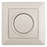 4-401-02  Светорегулятор Intro Solo 4-401-02 поворотный, 600Вт 230В, IP20, СУ, слоновая кость