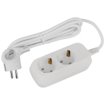 UDL-16-215-E  Удлинитель электрический ЭРА UDL-16-215-E Greenline 2 розетки с заземлением 1,5м ПВС 3