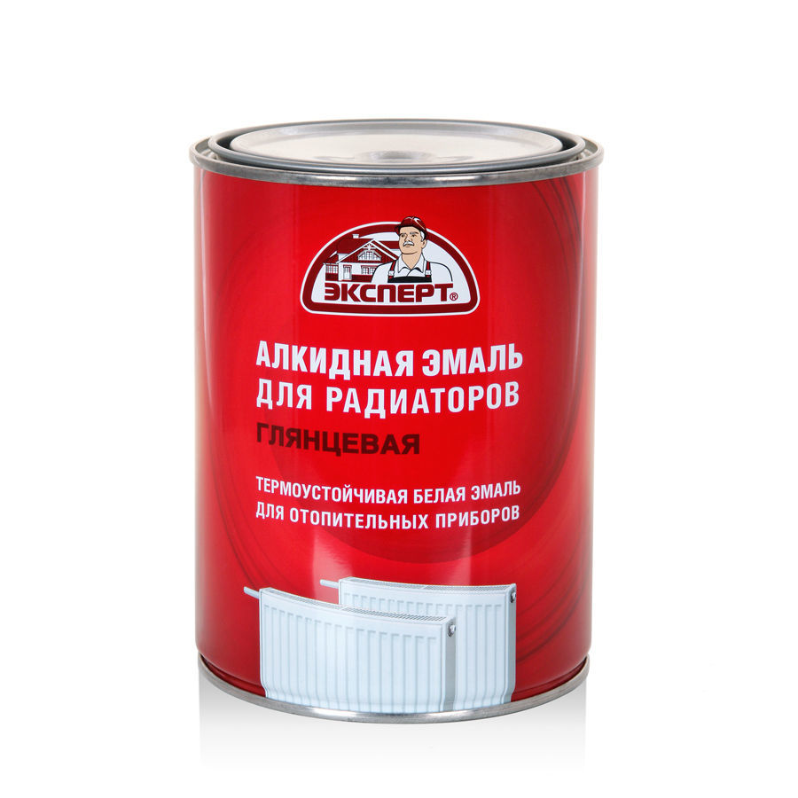 ЭКСПЕРТ Эмаль алкидная для радиаторов белая (0,9кг; 6шт)
