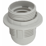 ACS PTR/KOL-E27-PLA-WH  Патрон ЭРА Е27 с кольцом пластик, белый