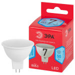 LED MR16-7W-840-GU5.3 R  Лампа светодиодная ЭРА RED LINE LED MR16-7W-840-GU5.3 R 7Вт софит нейтральн