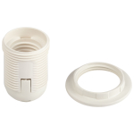 ACS PTR/KOL-E27-PLA-WH-BN  Патрон ЭРА Е27 с кольцом пластик белый без наклейки групповая упаковка 50