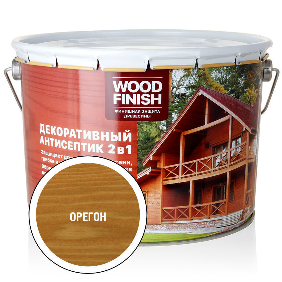 WOOD FINISH декоративный антисептик орегон (9л)
