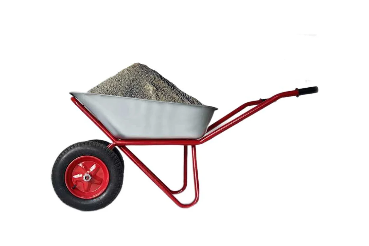 Строительная тачка Бизон, 90 литров двухколесная