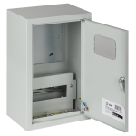 NO-131-00  Корпус металлический навесной ЭРА ЩУРН-1/9 (400х250х155) IP31 УХЛЗ серый