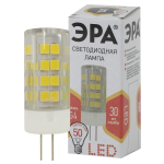 LED JC-5W-220V-CER-827-G4  Лампа светодиодная ЭРА STD LED JC-5W-220V-CER-827-G4 5Вт керамика капсула