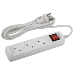 U-3s-3m-2x1  Удлинитель электрический ЭРА  U-3s-3m-2x1 без заземления c выключателем 3 розетки 3м ПВ