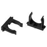 CLIP-40-B-MP  Крепеж-клипса ЭРА CLIP-40-B-MP для трубы прямой монтаж черная d40мм 25шт