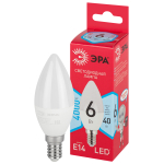 LED B35-6W-840-E14 R  Лампа светодиодная ЭРА RED LINE LED B35-6W-840-E14 R 6Вт свеча нейтральный бел