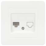 7-303-01  Розетка Intro Style 7-303-01 информационная RJ45 СУ белый