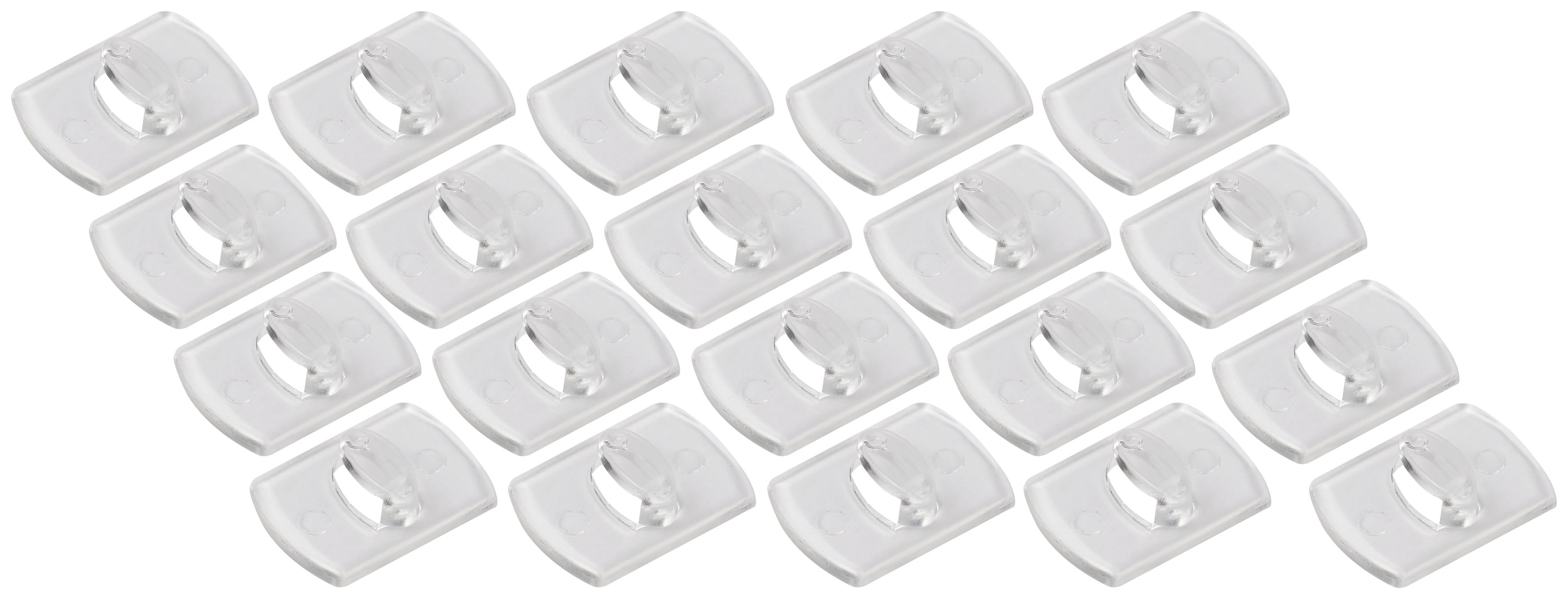 Клипсы СИЛА SCC-D20-T100 для гирлянд с технологией бесследного удаления 100 шт, 120 полосок до 200 г