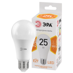 LED A65-25W-827-E27  Лампа светодиодная ЭРА STD LED A65-25W-827-E27 25Вт груша теплый белый свет Е27