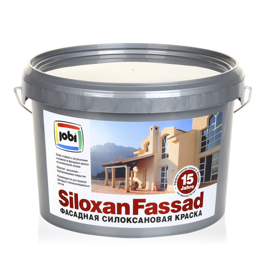 Фасадная силоксановая краска JOBI SiloxanFassad Цвет: Белый, Фасовка: 2.5 л