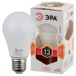 LED A60-13W-827-E27  Лампа светодиодная ЭРА STD LED A60-13W-827-E27 13Вт груша теплый белый свет Е27