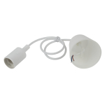 ACS PTR/P-E27-PLA-WH-CAB  Патрон ЭРА Е27 с подвесом пластиковый, белый