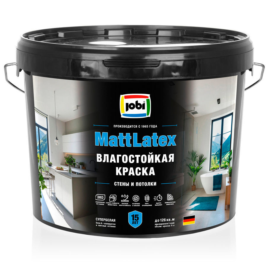 JOBI MATTLATEX Краска влагостойкая (10л)