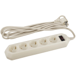 USF-5es-5m-I  Сетевой фильтр ЭРА  USF-5es-5m-I с базовой защитой с заземлением с выключателем 5 розе