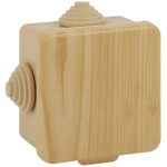 KOR-100-100-50-8g-P  Распаячная коробка ЭРА KOR-100-100-50-8g-P открытой установки сосна 100х100х50м