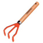 77909001  Рыхлитель Tramontina 77909001 садовый огородный культиватор с 3-мя зубьями с деревянной ру