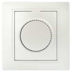 1-401-06  Светорегулятор Intro Plano 1-401-06 (диммер) поворотный, 600Вт 230В, IP20, СУ, перламутр