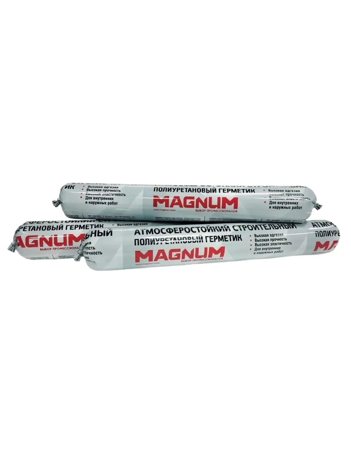 Герметик полиуретановый атмосферостойкий строительный MAGNUM черный, 900 г
