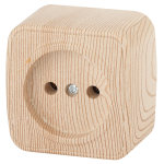 3-201-11  Розетка Intro Polo 3-201-11 2P 16А-250В IP20 ОУ сосна