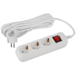 UDL-16-350-ES  Удлинитель электрический ЭРА UDL-16-350-ES Greenline 3 розетки с заземлением с выключ