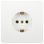 7-202-01  Розетка Intro Style 7-202-01 с заземлением 2P+E Schuko 16А-250В IP20 СУ белый