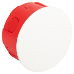 KRT-80-40  Распаячная коробка ЭРА KRT-80-40 скрытой установки красно-белая 80х40мм для твердых стен 