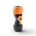 GF80005029  Коннектор GF GF80005029 для шланга быстросъёмный 3/4 со встроенным регулятором потока