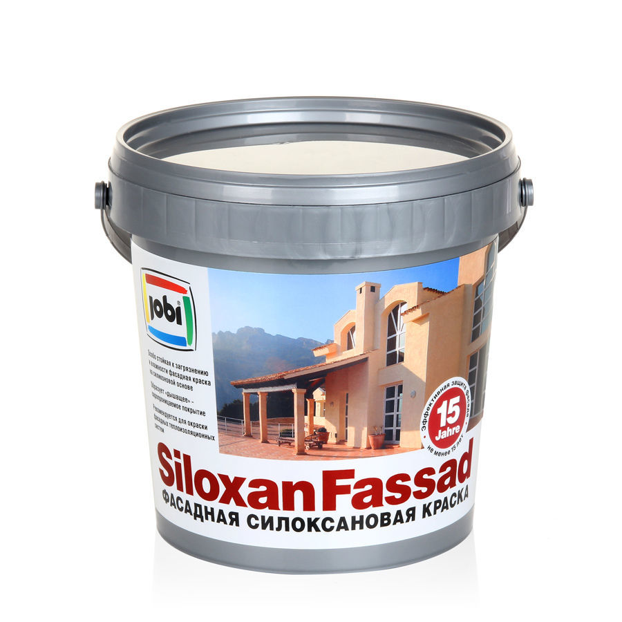 Фасадная силоксановая краска JOBI SiloxanFassad Цвет: Белый, Фасовка: 0.9 л