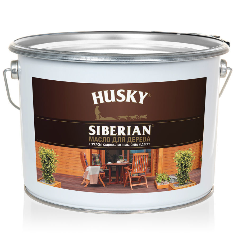 Масло для дерева HUSKY Siberian Цвет: Бесцветный, Фасовка: 9 л