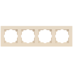 6-504-02  Рамка для розеток и выключателей Intro Accent 6-504-02 на 4 поста, СУ, слоновая кость