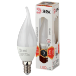 LED BXS-7W-827-E14  Лампа светодиодная ЭРА STD LED BXS-7W-827-E14 7Вт свеча на ветру теплый белый св