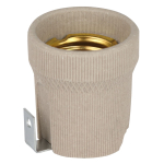 ACS PTR/P-E27-CER-WH-HL  Патрон ЭРА Е27 керамический белый с держателем