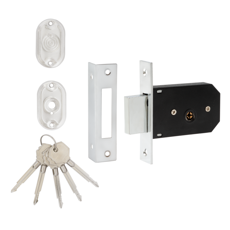 Замок врезной под крестовой ключ  VЕTTORE 900 AF CP (ан 156F 5 ключей)  (Хром)