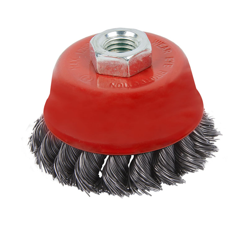 2302053 Щетка-крацовка чашечная, для УШМ, стальная жгут. проволока, 125мм, T4P